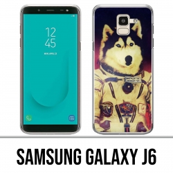 Coque Samsung Galaxy J6 - Chien Jusky Astronaute