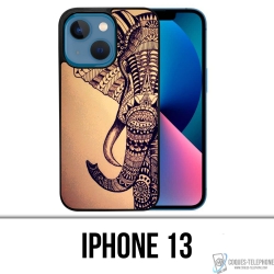 IPhone 13 Case - Vintage Aztec Elephant