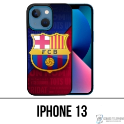 Coque iPhone 13 - Football Fc Barcelone Logo