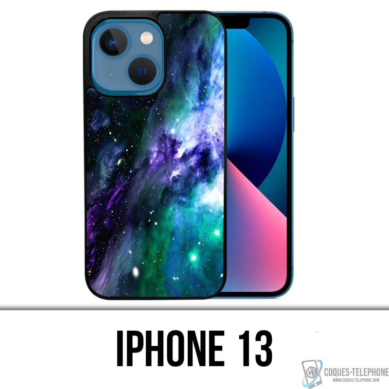 Coque iPhone 13 - Galaxie Bleu