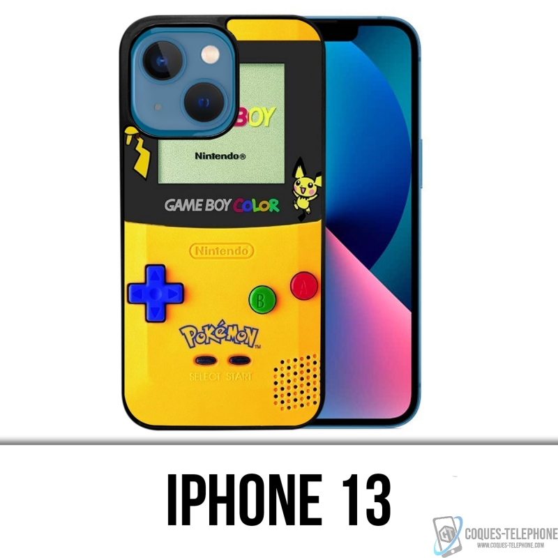 Funda para iPhone 13 - Game Boy Color Pikachu Pokémon Amarillo