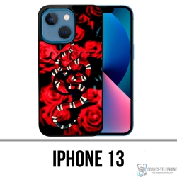 Cover iPhone 13 - Gucci Snake Roses