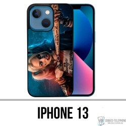 Coque iPhone 13 - Harley Quinn Batte