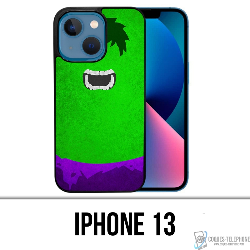 Coque iPhone 13 - Hulk Art Design