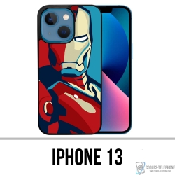 Coque iPhone 13 - Iron Man Design Affiche