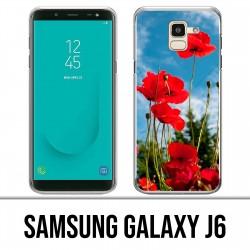 Samsung Galaxy J6 Hülle - Poppies 1