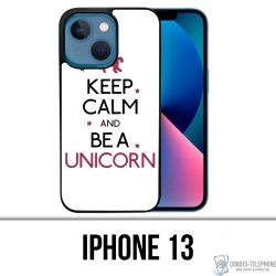 Cover per iPhone 13 - Keep Calm Unicorn Unicorno