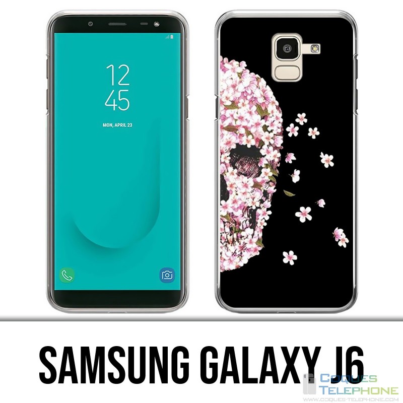 Samsung Galaxy J6 Hülle - Crane Flowers 2