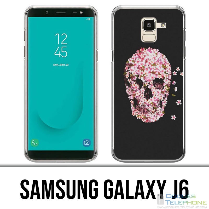 Samsung Galaxy J6 Hülle - Crane Flowers