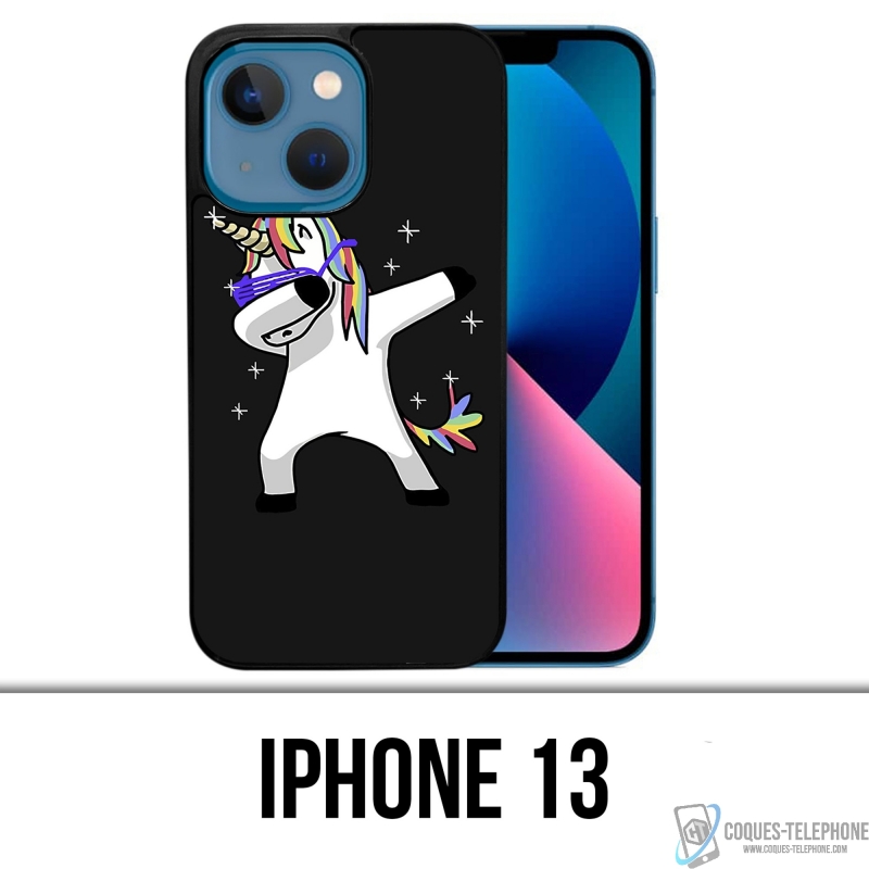 Coque iPhone 13 - Licorne Dab