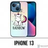 Coque iPhone 13 - Licorne I Smell Raimbow