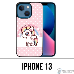 Funda para iPhone 13 - Unicornio Kawaii