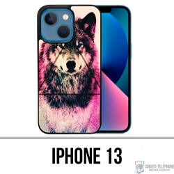 Coque iPhone 13 - Loup Triangle