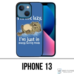 Coque iPhone 13 - Loutre Not Lazy