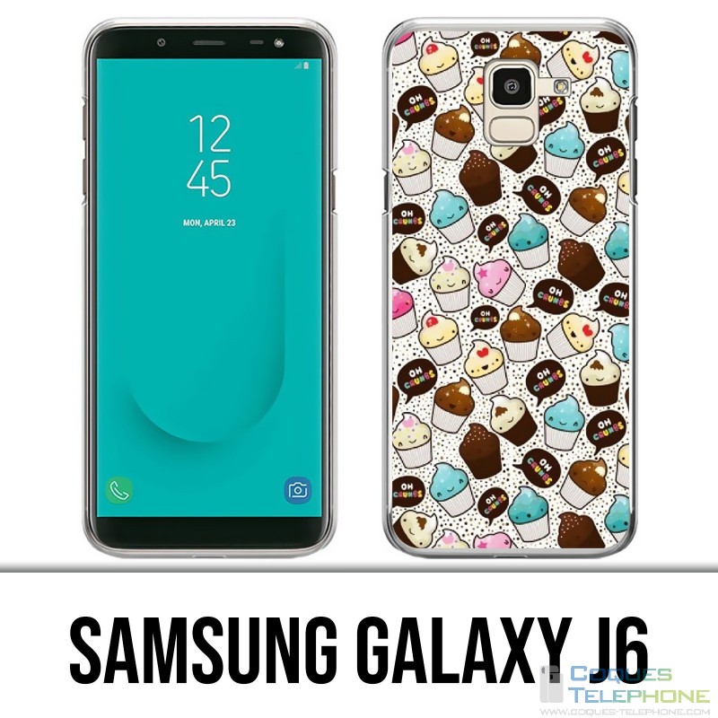 Funda Samsung Galaxy J6 - Kawaii Cupcake