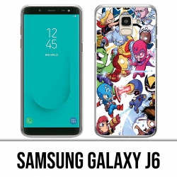 Samsung Galaxy J6 Hülle - Niedliche Marvel Heroes