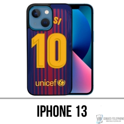 Coque iPhone 13 - Messi Barcelone 10