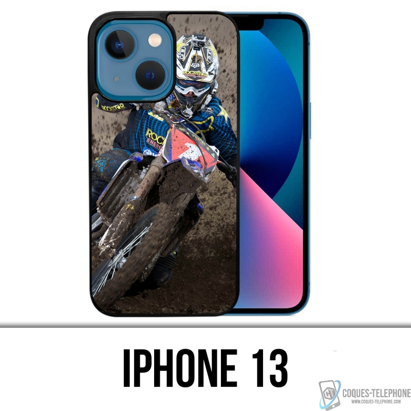 Coque iPhone 13 - Motocross Boue