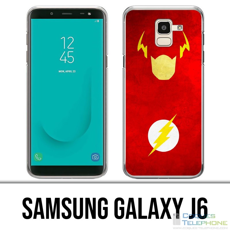 Samsung Galaxy J6 Case - Dc Comics Flash Art Design
