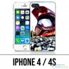 Coque iPhone 4 / 4S - Casque Moto Cross