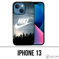 Coque iPhone 13 - Nike Logo Wood