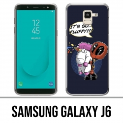Samsung Galaxy J6 Hülle - Deadpool Flauschiges Einhorn