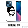 Coque iPhone 13 - Oum Kalthoum Noir Blanc
