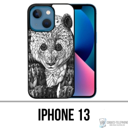 Coque iPhone 13 - Panda Azteque