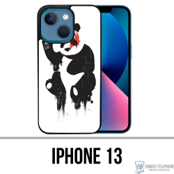 Coque iPhone 13 - Panda Rock
