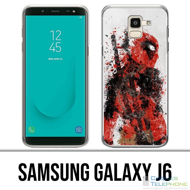 Samsung Galaxy J6 Hülle - Deadpool Paintart