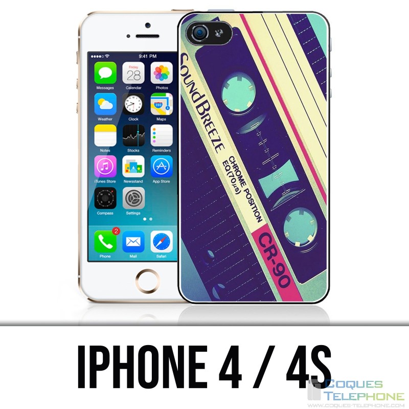 Funda para iPhone 4 / 4S - Cassette de audio Breeze Sound