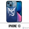 Custodia per iPhone 13 - Pokémon Go Team Blue Grunge