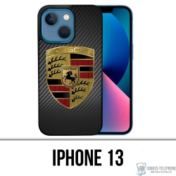 IPhone 13 Case - Porsche Logo Carbon