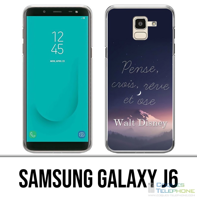 Samsung Galaxy J6 Case - Disney Quote Think Think Reve