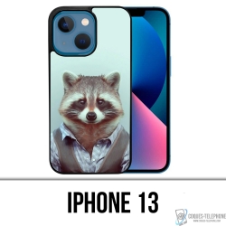 Funda para iPhone 13 - Disfraz de mapache