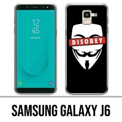 Carcasa Samsung Galaxy J6 - Desobedecer Anónimo