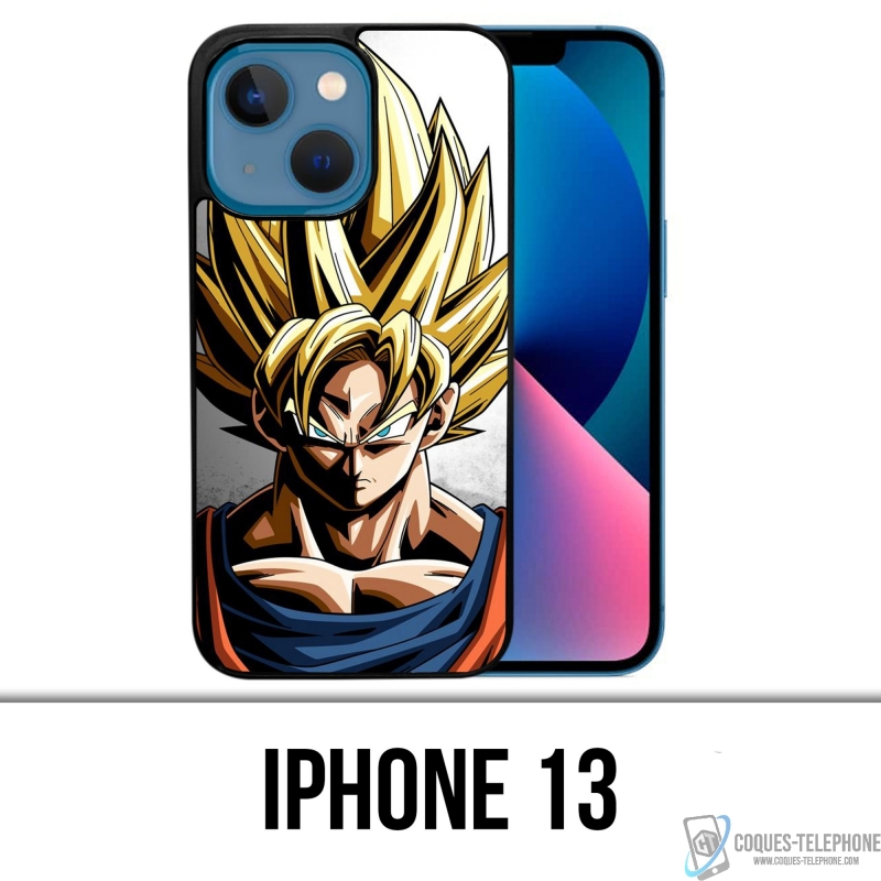 Coque iPhone 13 - Sangoku Mur Dragon Ball Super
