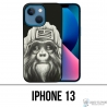Coque iPhone 13 - Singe Monkey Aviateur