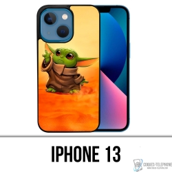 Coque iPhone 13 - Star Wars Baby Yoda Fanart