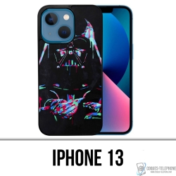 Coque iPhone 13 - Star Wars Dark Vador Néon