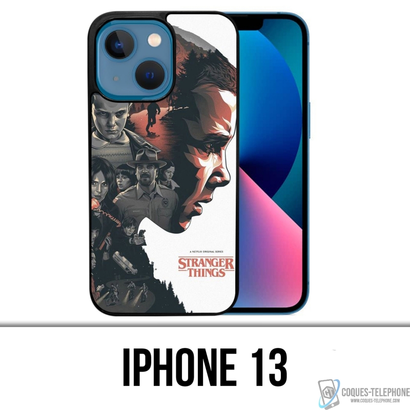 Coque iPhone 13 - Stranger Things Fanart