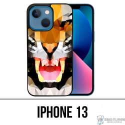 Funda para iPhone 13 - Tigre geométrico