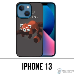 Coque iPhone 13 - To Do List Panda Roux