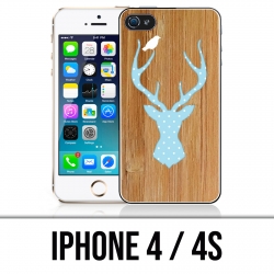 Funda iPhone 4 / 4S - Ciervo Madera