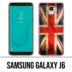 Carcasa Samsung Galaxy J6 - Bandera del Reino Unido Vintage