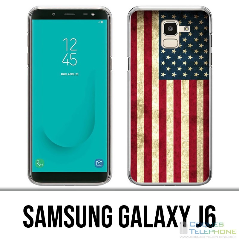 Coque Samsung Galaxy J6 - Drapeau Usa
