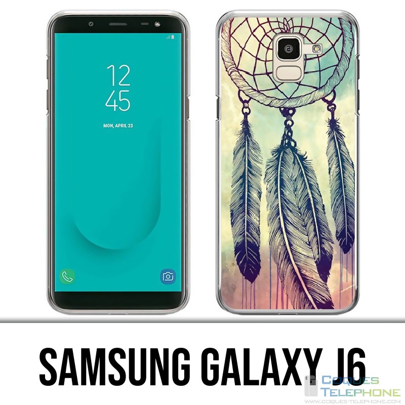 Samsung Galaxy J6 Case - Dreamcatcher Feathers