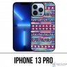 Coque iPhone 13 Pro - Azteque Rose