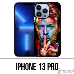 Coque iPhone 13 Pro - Bowie Multicolore