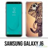 Samsung Galaxy J6 case - Vintage Aztec Elephant